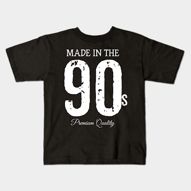 Made in the 90s. Premium Quality Kids T-Shirt by rodmendonca